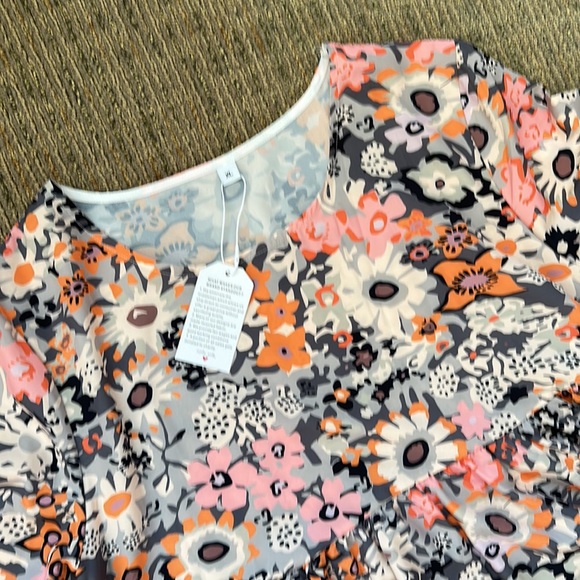 NWT Pullover Floral Maxi 3/4 longsleeve XL Anthropologie made with love - Picture 2 of 3